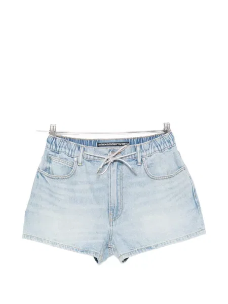 Pantaloni scurți Alexander Wang cu cordon albastru