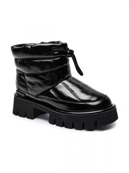 Michael Kors De piele bocanci BARTON negru