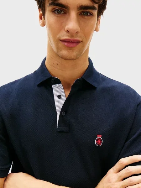 Классическое поло Tommy Hilfiger синее