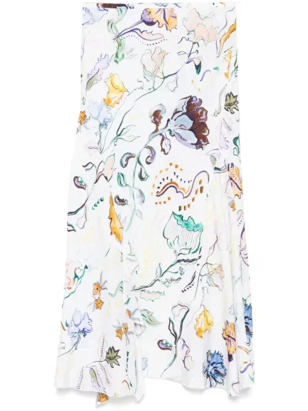 Maksi spódnica maxi Dorothee Schumacher z nadrukiem biała