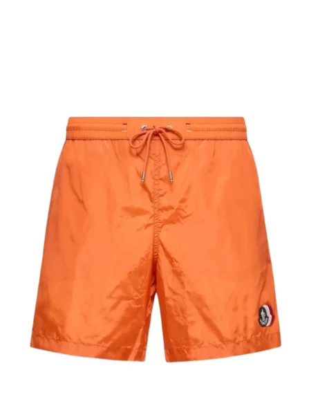 Παντελόνι κολύμβησης Moncler με αυτόγραφο πορτοκαλί