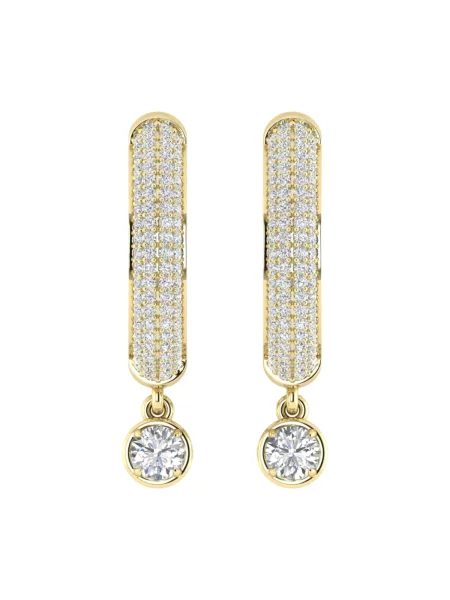 ETHISHER DIAMANTEN Náušnice Ohrringe aus Gelbgold mit Lab Grown Diamant zlatě žlutá