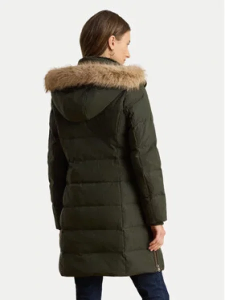 Lauren Ralph Lauren Zimný kabát tmavozelená zelená