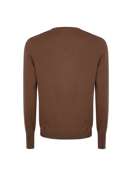 Sweter Ballantyne z kaszmiru brązowy