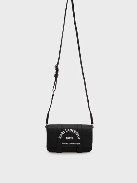 Вишита сумка Karl Lagerfeld чорна