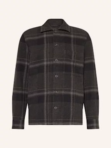 Marc O'polo Svrchní Košile tmavě šedá šedá