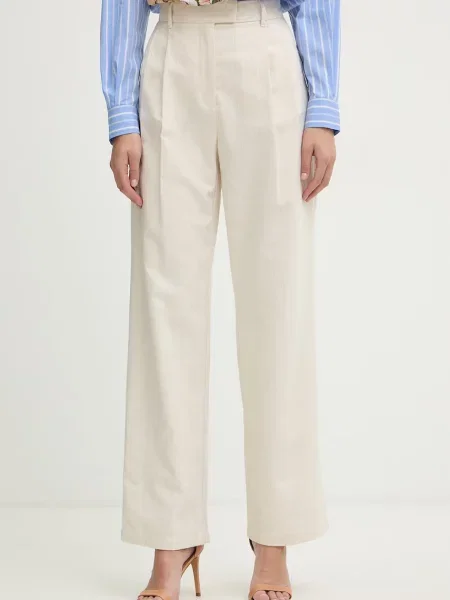 MAX&Co. pantaloni cu lână MCOADORNO bej