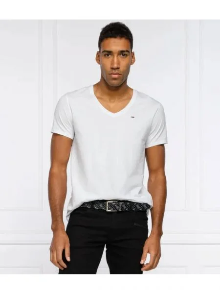 Tommy Jeans tricou TJM ORIGINAL JERSEY alb