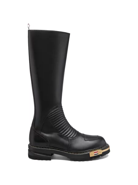Cizme Thom Browne din piele negru