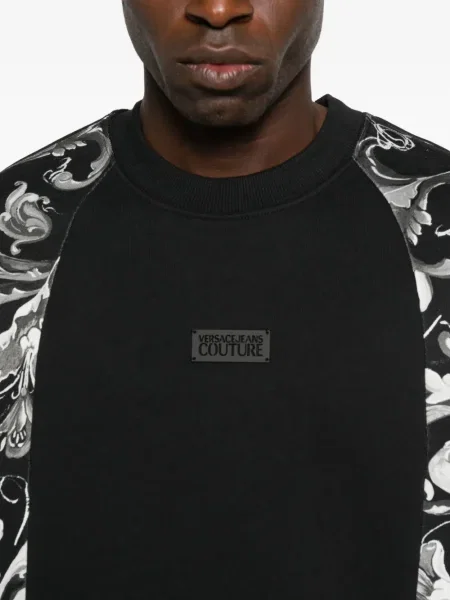 Hanorac Versace Jeans Couture cu imagine negru