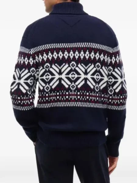Lung pulover Tommy Hilfiger albastru