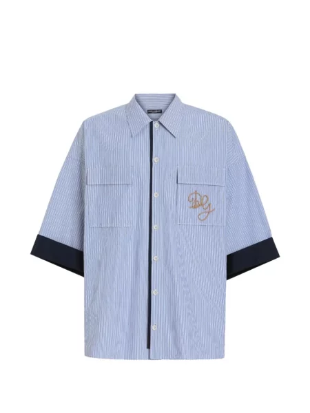Cămașă Dolce & Gabbana cu dungi albastru