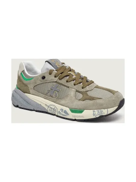 Premiata Sneakers | piele întoarsă verde