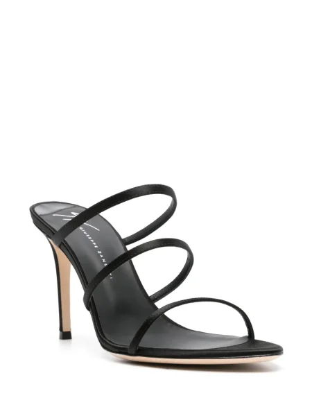 Sandale Giuseppe Zanotti din satin negru