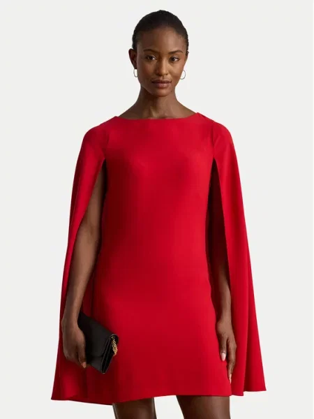 Коктейльное платье Lauren Ralph Lauren красное