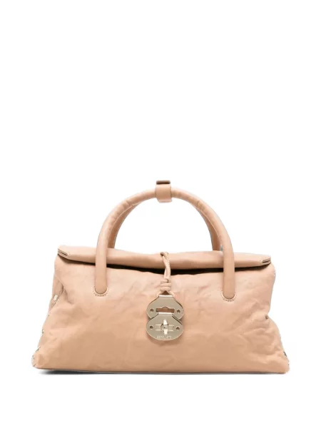 Kožená shopper kabelka Zanellato se cvočky