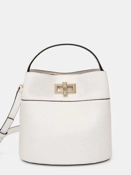 Furla vrećica torbica za žene kožna Amelia Mini Bucket Bag bijela