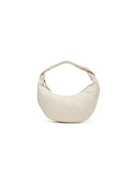 Calvin Klein Kabelka Ckj Monogram Pinched Medium Shou béžová