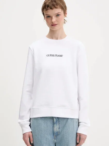 Guess Jeans hanorac de alb