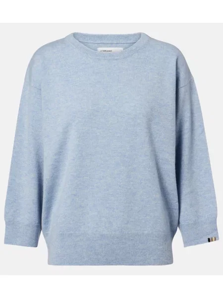 Pulover Extreme Cashmere din cașmir albastru