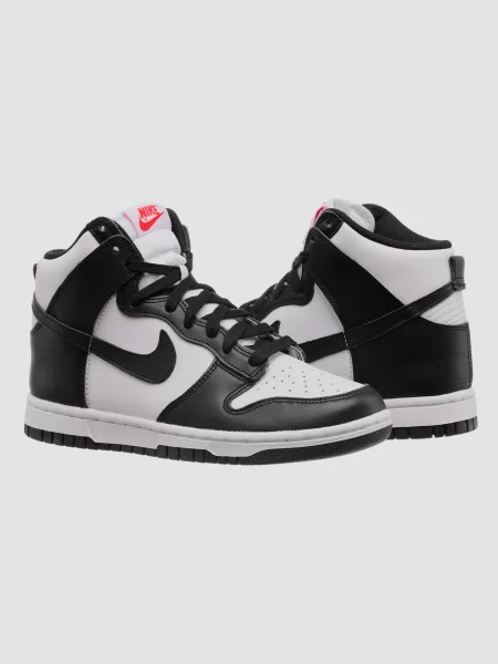 Кожаные кроссовки Nike Dunk белые