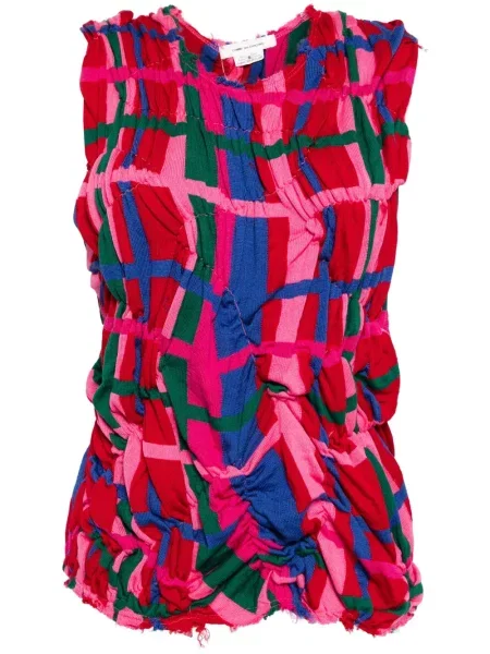 Vestă Comme Des Garçons tricotate roz