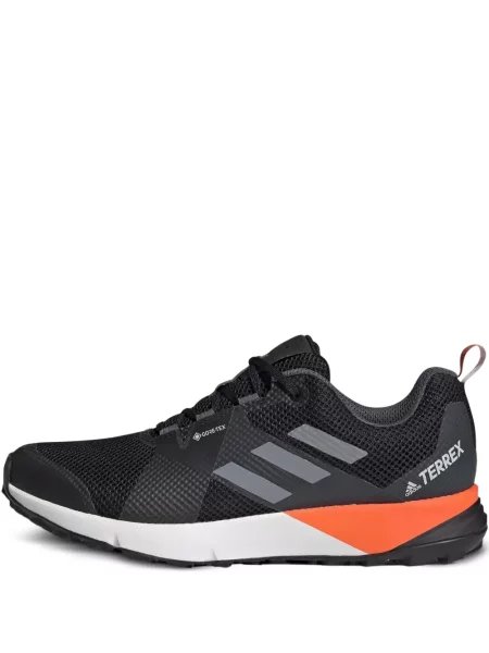 Pruhované trekkingové lněné tenisky Adidas UltraBoost šedé