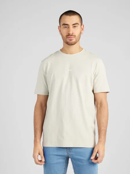 BOSS Orange Tricou Chup bej / alb portocaliu