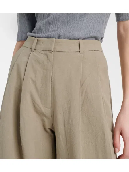 Nohavice Proenza Schouler s vysokým pásom béžová