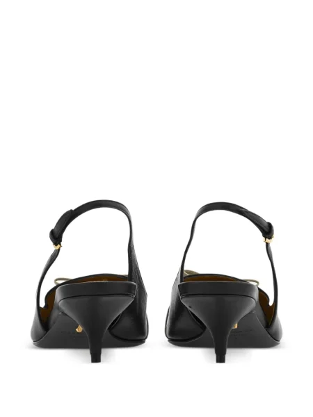 Pantofi cu toc Ferragamo cu funde slingback negru