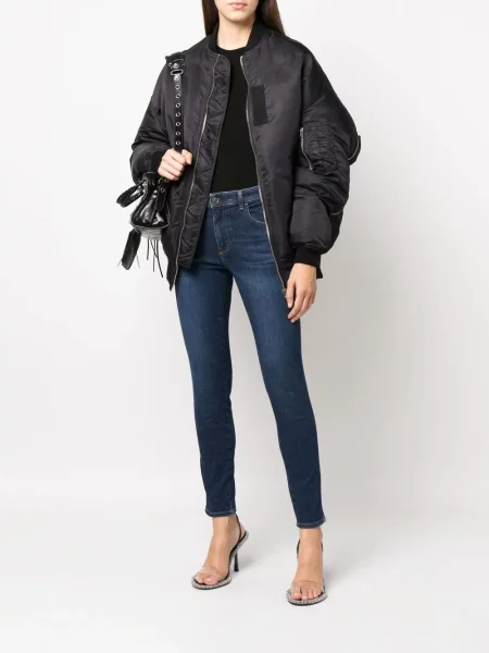 Skinny τζιν Diesel με ψηλή μέση μπλε