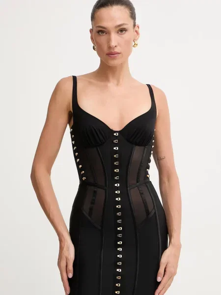 Elisabetta Franchi sukienka gorsetowa czarna