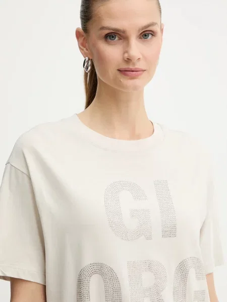 Футболка Armani Exchange бежевая