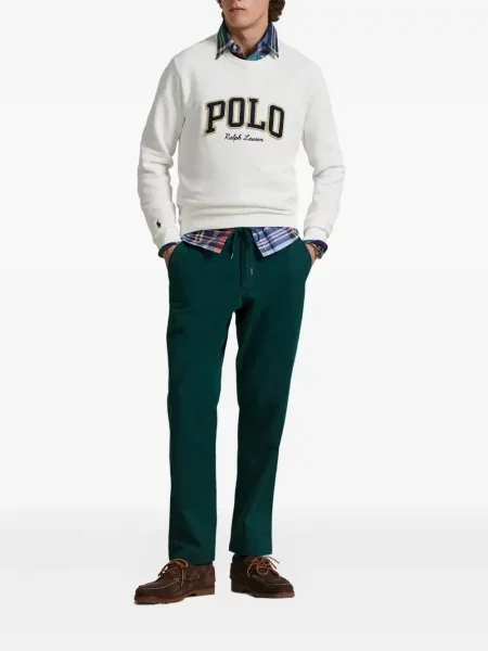 Μικρός κασκέτο Polo Ralph Lauren με χαμηλή μέση υφαίνω διαγωνίως πράσινο