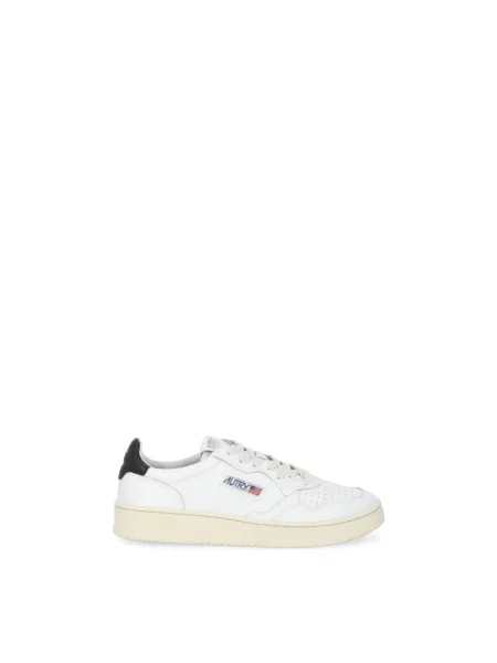 Sneakers Autry Medalist Low Man Leat/ Leat Wht/ Black EUR 42 białe