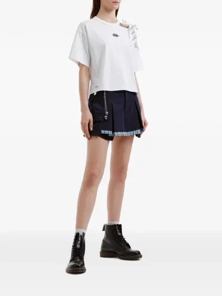 Szorty cargo Musium Div. plisowane niebieskie