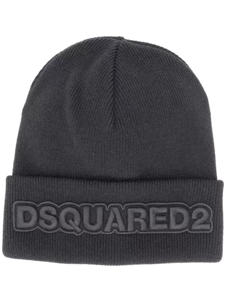 Căciulă Dsquared2 cu broderie negru