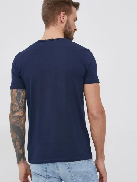 Tričko Pepe Jeans Original Basic 3 tmavomodrá hladké