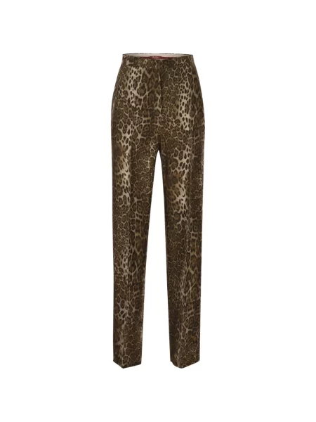 Pantaloni Max Mara de mătase cu imagine