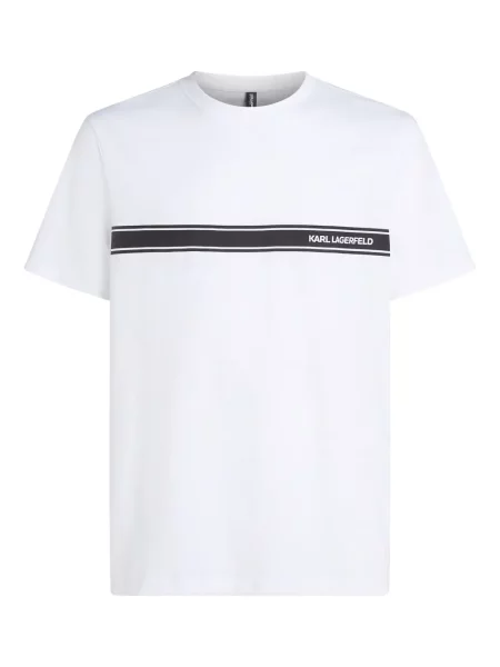 Tricou Karl Lagerfeld cu imagine alb