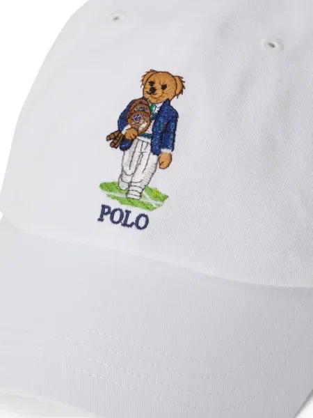 Șapcă Polo Ralph Lauren de mătase cu dungi cu cataramă albastru