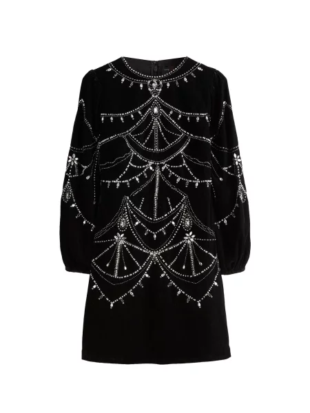 Love & roses Rochie / argintiu negru