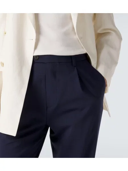 Pantaloni Eleventy de lână albastru