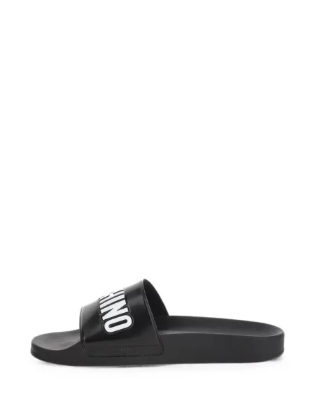 Papuci Moschino cu autograf negru