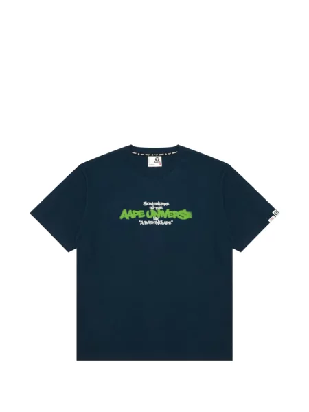 Tricou Aape By A Bathing Ape cu imagine albastru