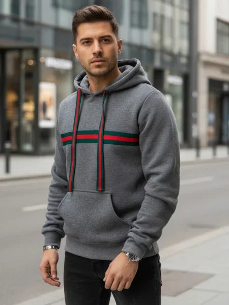 Elegantne hoodie Dstreet s kapuco