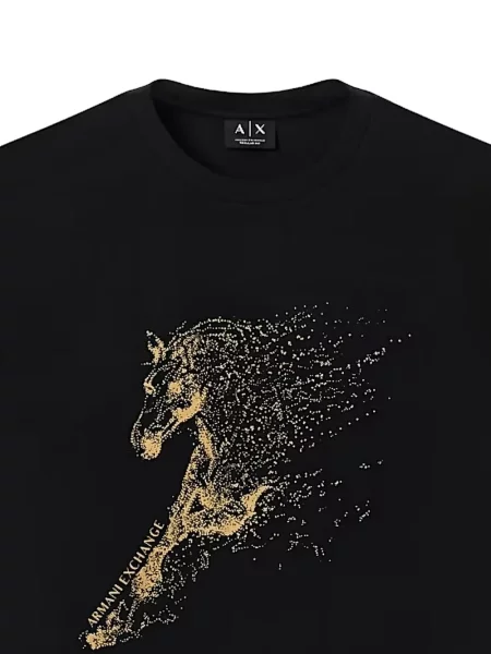 Tricou Armani Exchange cu imagine negru