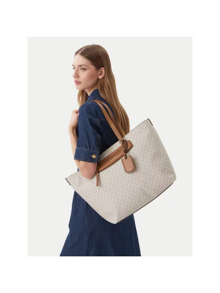 MICHAEL Michael Kors Дамска чанта Jet Set Екрю