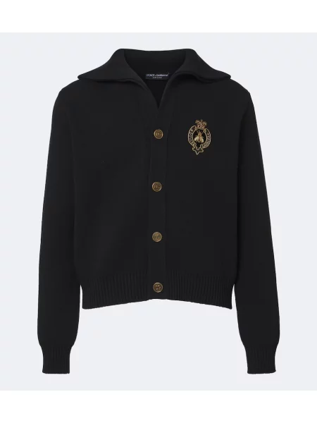 Vuneni kardigan Dolce&gabbana crna