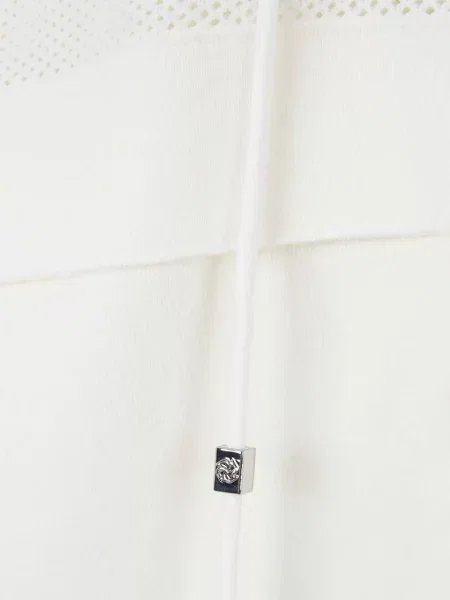 Șnur de strângere cardigan Dorothee Schumacher plasă alb